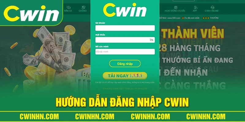 Hướng dẫn đăng nhập Cwin